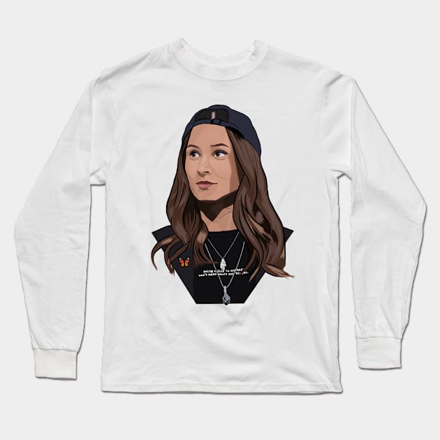 Dominique Provost-Chalkley Long Sleeve T-Shirt by sapb-artwork